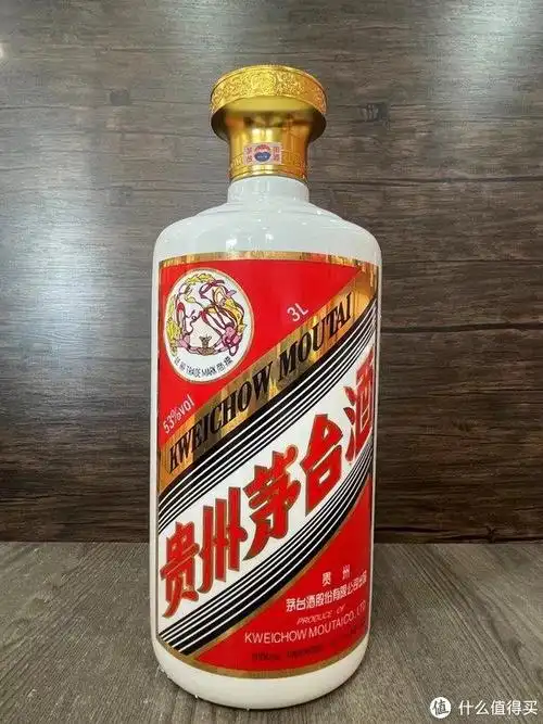搞一瓶茅台飞天酱香型白酒53度3l礼盒装摆柜嘿嘿