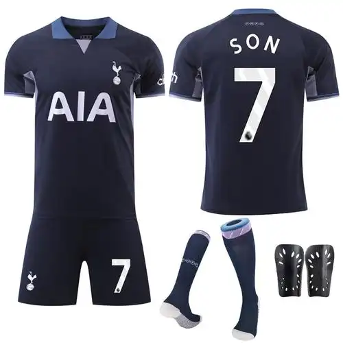 2324新热刺客场足球服套装球衣7号孙兴慜9理查利森17罗梅罗足球衣