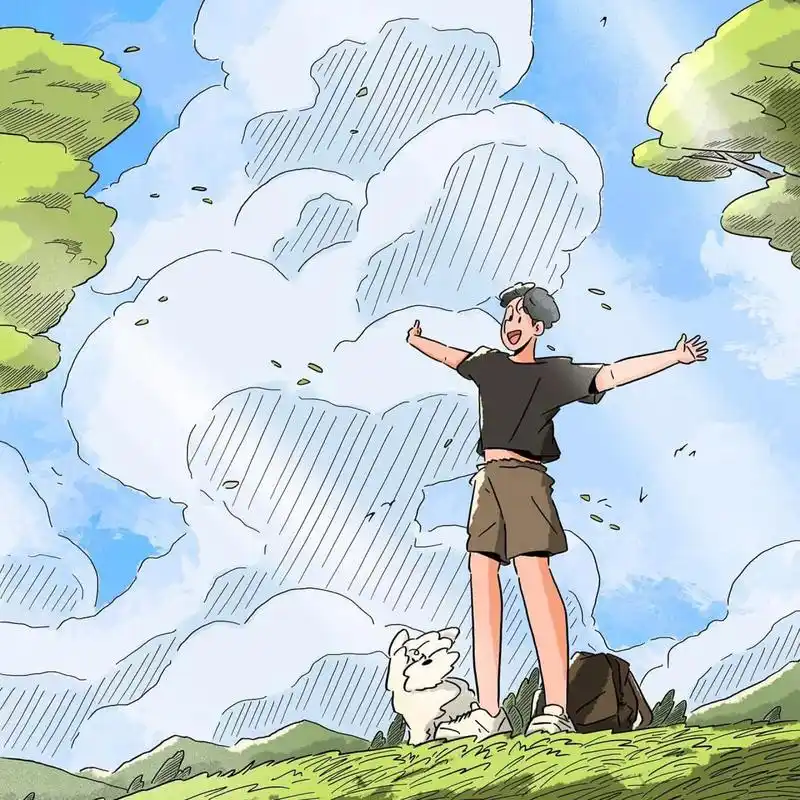 春日男生头像 随手抓一束风,便是整个春天啊