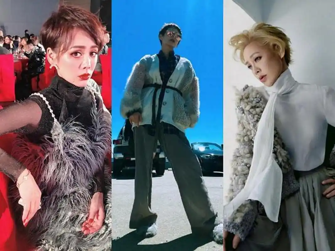 宁静的穿搭总是另辟蹊径,让人琢磨不透,看起来又怪异又和谐,非常与众