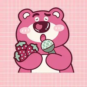 玩具总动员卡通贴画草莓熊可爱摩托电动车身装饰贴遮盖划痕遮挡贴