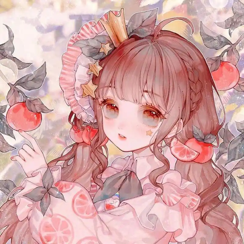 动漫女生二次元头像 美好的一天从吃早餐开始,早餐饱饱,心情好好,大家