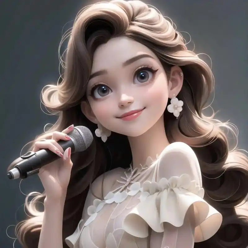 迪士尼公主风头像92唱歌女孩系列