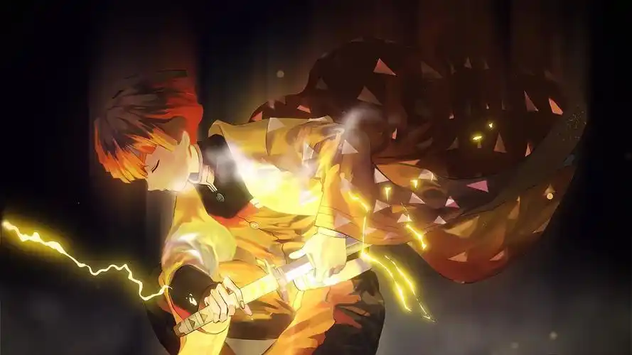 我妻善逸雷之呼吸一之型霹雳一闪