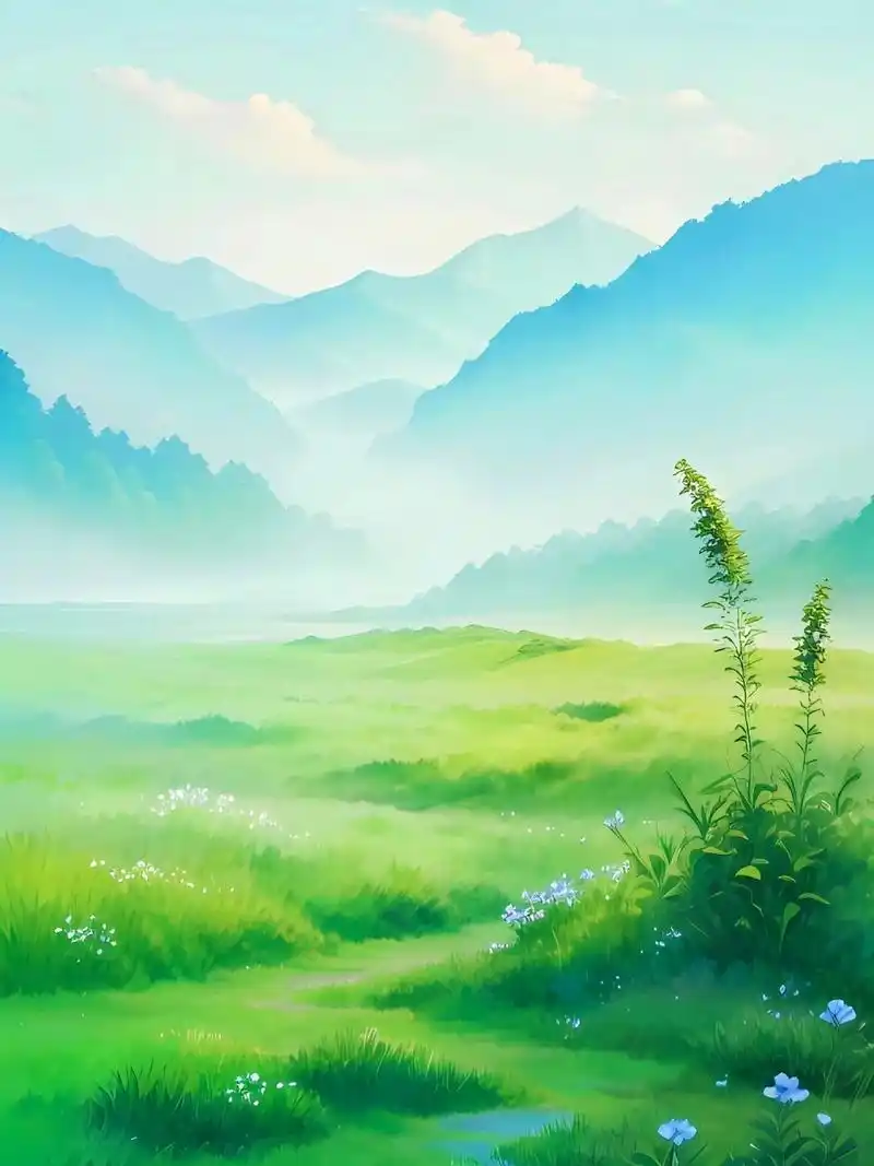 高清绿草手机壁纸,绿草如茵,野花似锦 " 绿草如茵,野花似锦 .