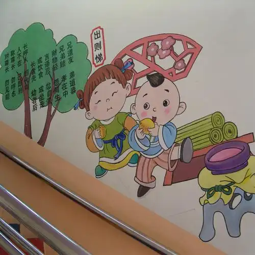 幼儿园国学壁画弟子规壁画