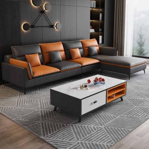 槿花匠 沙发 意式轻奢科技布艺沙发组合简约现代大小户型沙发客厅家具