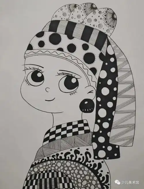 素材分享|超经典儿童线描范画,每张都是学习的好素材,收藏上课省心啦