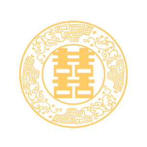 中式传统古典婚礼纹样金色囍喜庆装饰图案