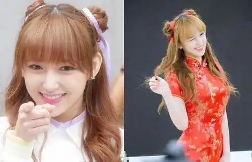 春丽头兼双丸子头的扎法和步骤图解