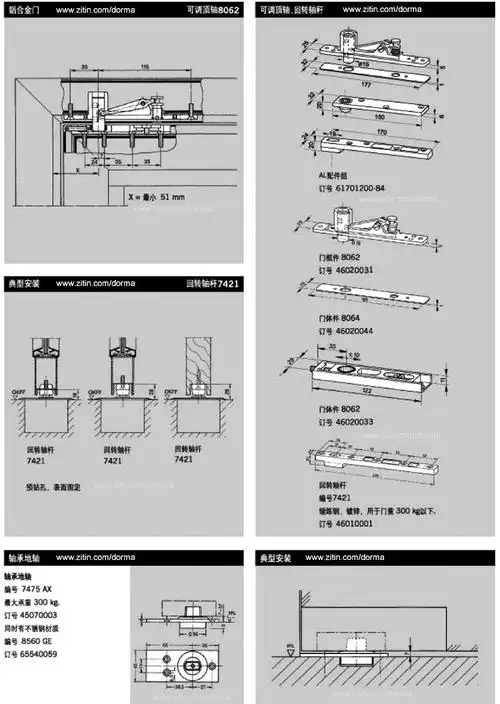 多玛地弹簧bts80dorma地弹簧价格