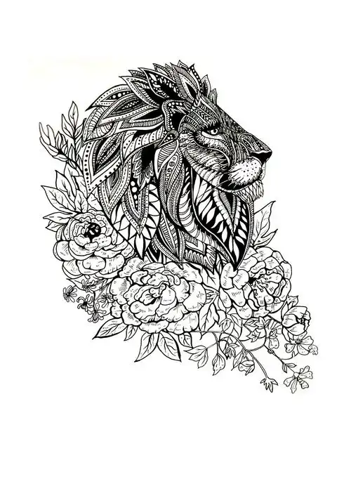 狮子|插画|创作习作|深梦dream_原创作品-站酷(zcool)