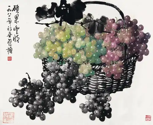 【硕果丰收 镜心 纸本】拍卖品_图片_价格_鉴赏_绘画_雅昌艺术品拍卖