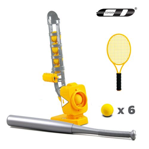 coydoy网球棒球戶外玩具亲子互动室内家用体育运动器材自动发球机