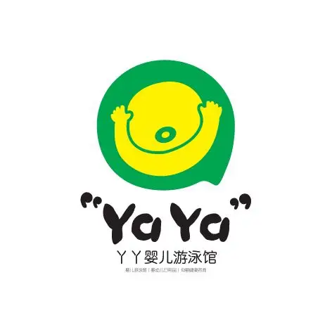 婴儿游泳馆标志logo设计