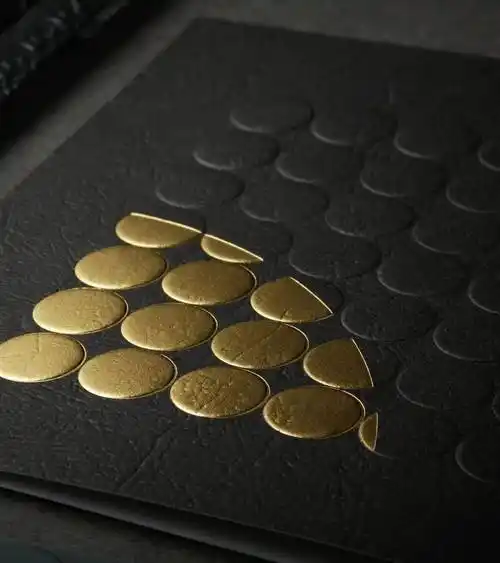 这一波波烫金效果看起来就很贵太奢侈了