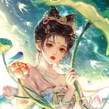 淡雅古风头像女动漫34张