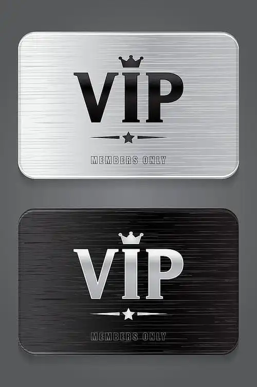 精品高端vip会员卡模板设计-众图网