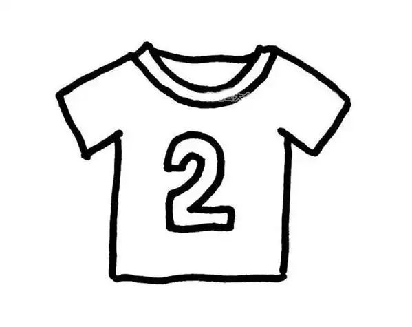 t恤的画法简笔画步骤运动t恤简笔画教程t恤t恤 简笔画 手绘 线稿 衣服