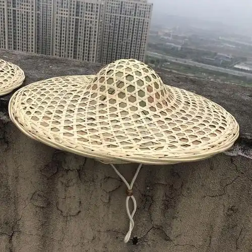 帽子户外劳动斗立农村下地干活防晒竹编斗笠帽子