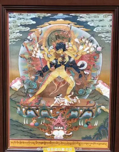 藏传佛教五大金刚唐卡