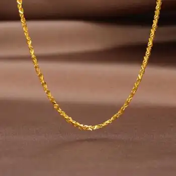 新款黄金项链图片女款(2023最火的项链款式)