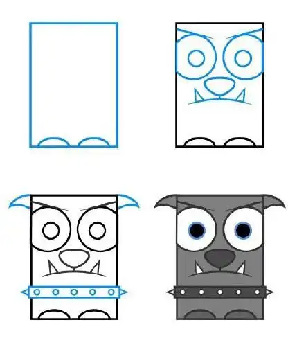 快来看看下面的简笔画,用一个长方形,画出各种不同的创意的作品,开拓