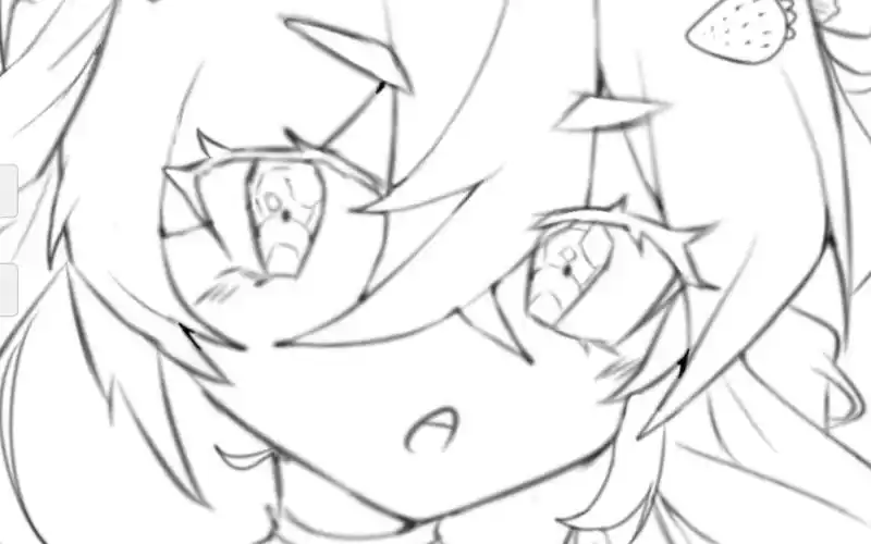 不打草稿摸鱼画的的猫耳少女