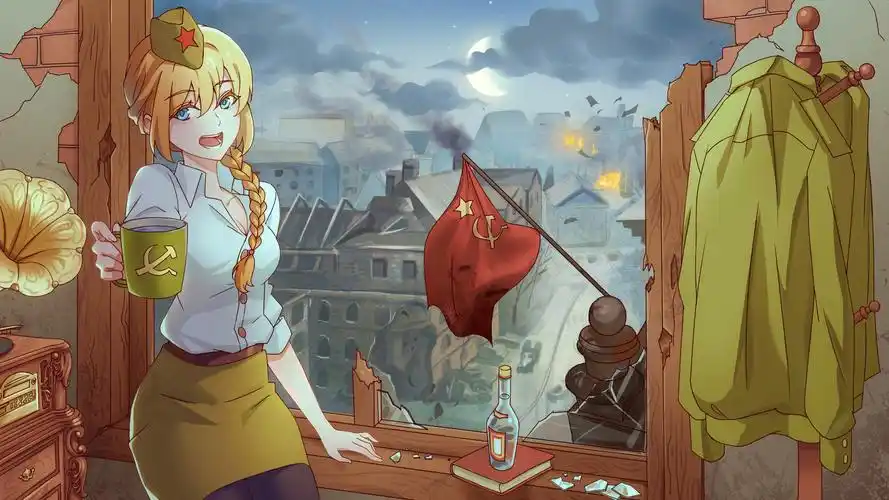 稿子,苏维埃少女