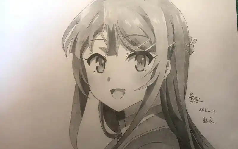 活动  【手绘】150分钟画出一只樱岛麻衣,人活着就是为了樱岛麻衣!