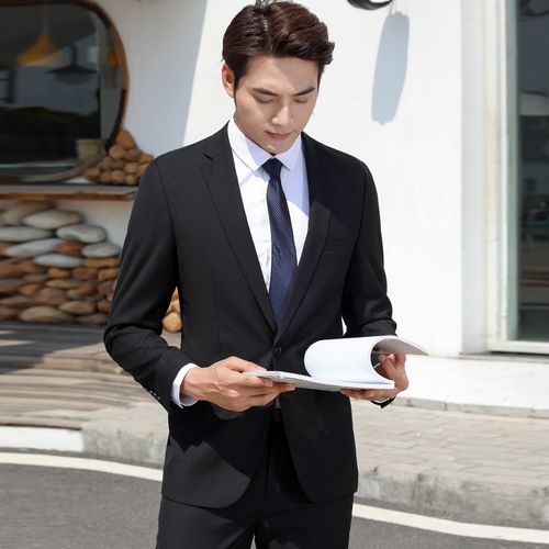 西服套装男外套上衣修身职业西装商务休闲正装西服套装