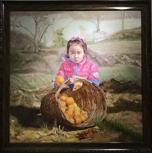 由跃峰《丰收的喜悦》油画  新经典初中部