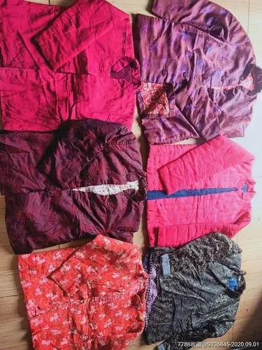 六件老式花棉袄