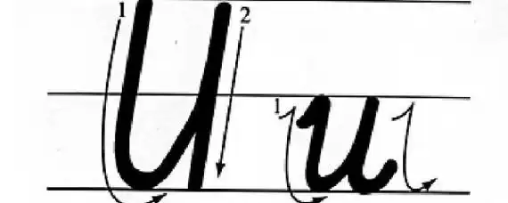 字母u的笔顺怎么写