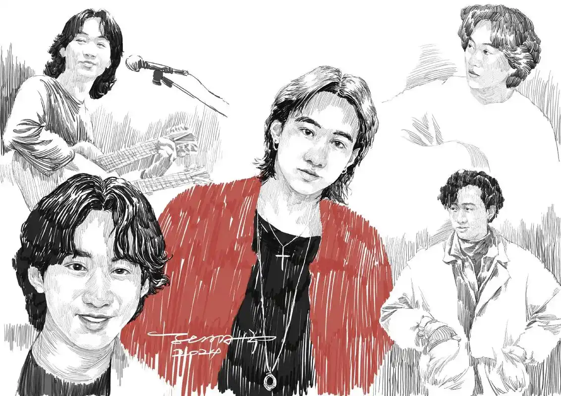 手绘|黄家驹.永远的黄家驹 #手绘 #画画 #黄家驹 #be - 抖音