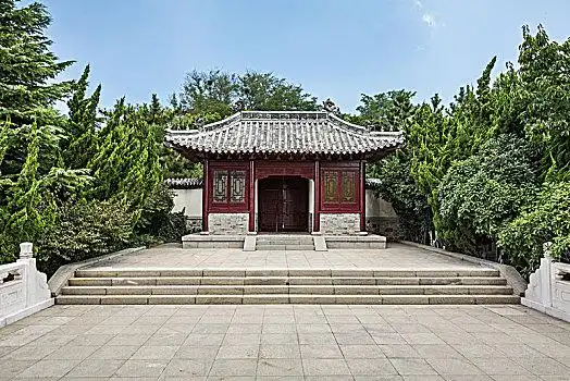 古典中式建筑门楼屋檐仰视,正门入口,大门,城镇,丽江,云南,中国木质