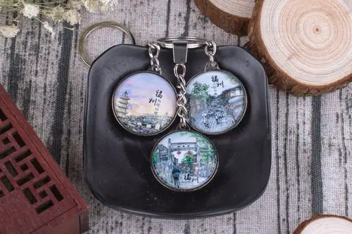 书境文创福州三坊七巷特色旅游纪念品钥匙扣创意挂件礼品送朋友
