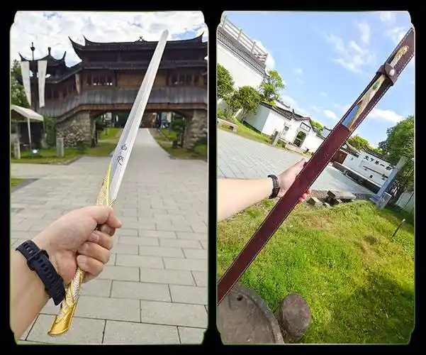 正品龙泉宝剑山河令白衣剑定制作品支持定制长度未开刃