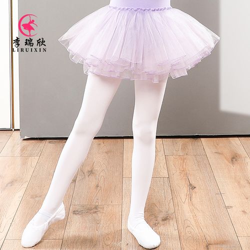 连裤袜儿童童女舞蹈袜春夏秋白色防勾练功女童儿童演出服