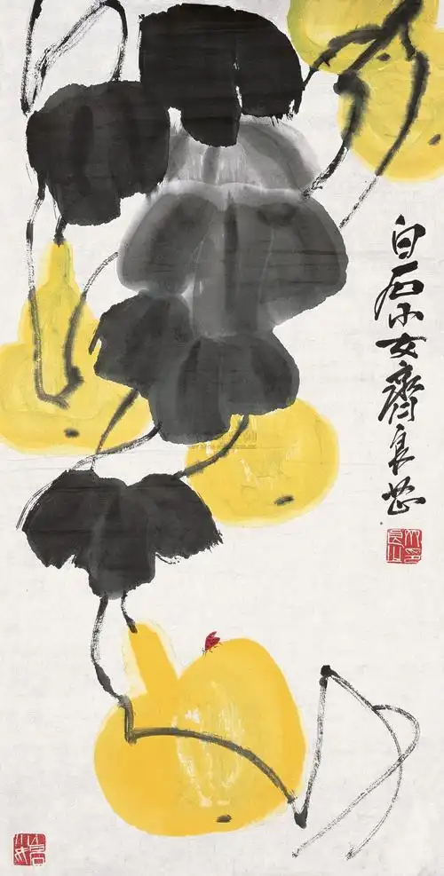 0232 葫芦 镜心 设色纸本