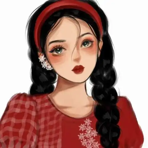 2021新年女生头像红色系