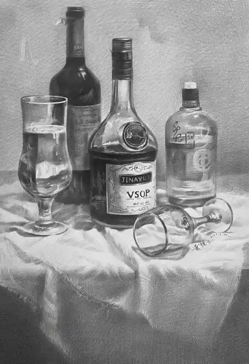 优秀素描静物作品欣赏