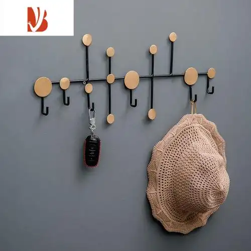 三维工匠铁艺挂钩试衣间挂衣架壁挂墙壁玄关进门衣服挂钩门后创意挂衣
