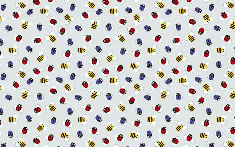 超好看的碎花微博背景下一图集:可爱卡通碎花