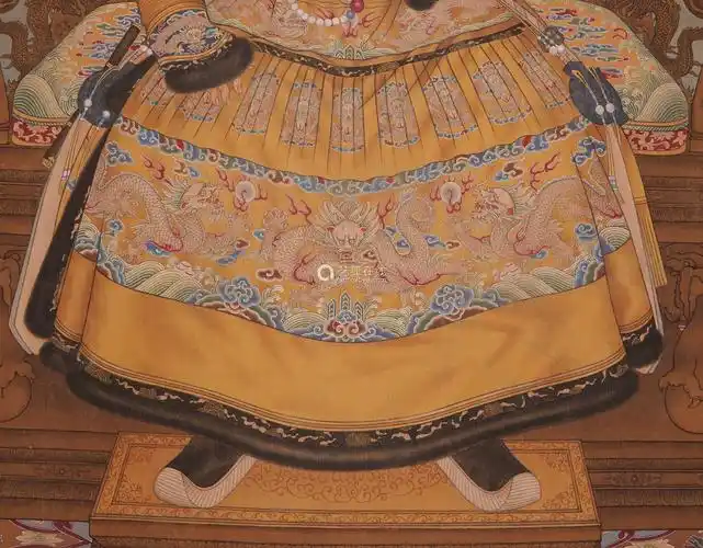 佚名乾隆皇帝像设色绢本立轴