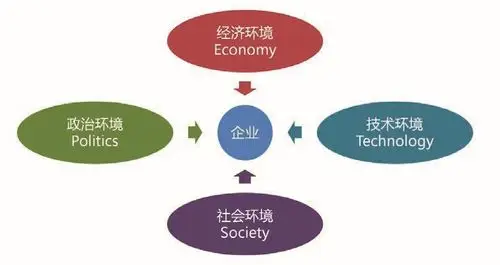 图1 pest企业所处宏观环境分析模型