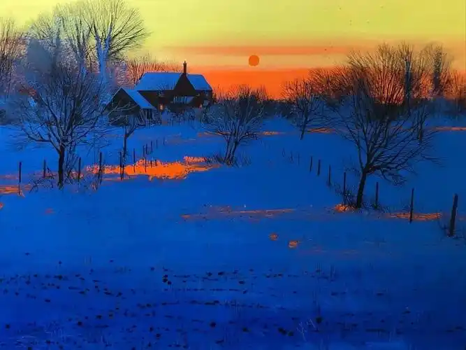 超级好看的一组油画风景