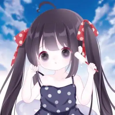 可爱的卡通头像女生呆萌