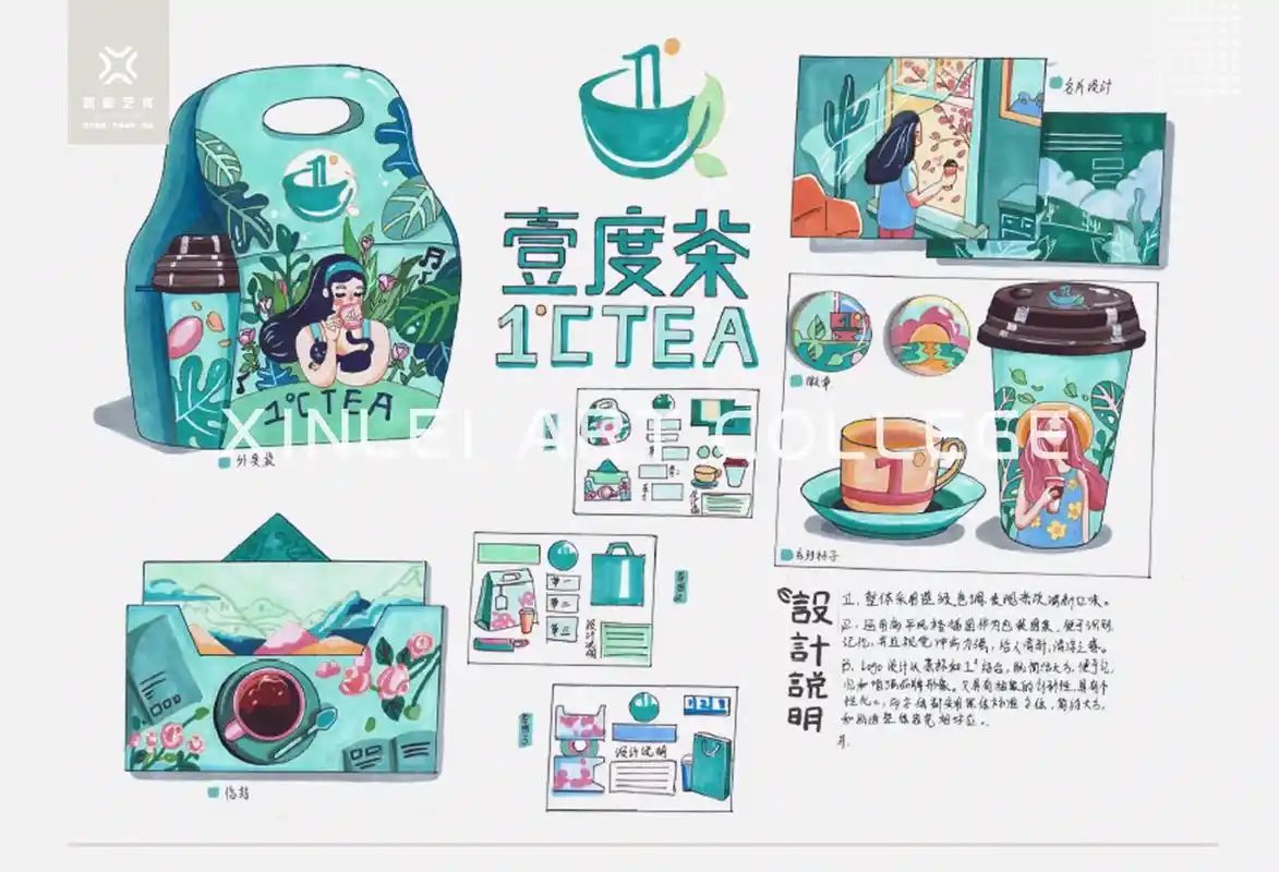 视传考研快题分享:包装设计手绘艺术设计.