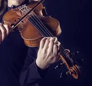 十几岁的青少年演奏指已提到的人小提琴他演奏乐器的小提琴家古典音乐